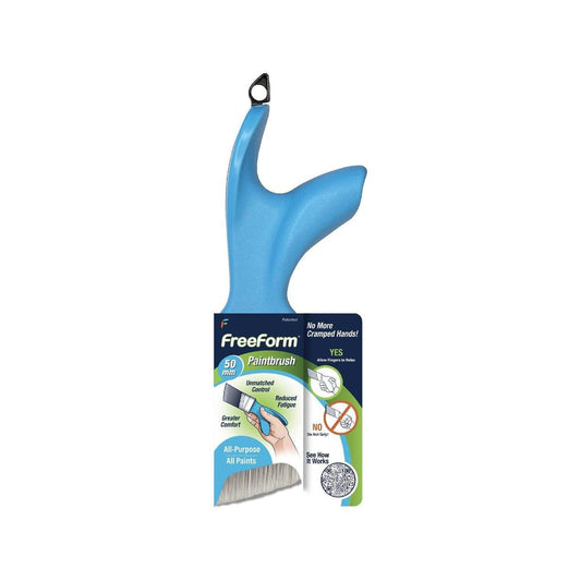 Freeform 50mm All Purpose Paint Brush - Ergonomic Grip - Precision Control - Auzzistore