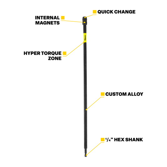 Kango 75 Hypertorque Impact Extension Bar Set - 4 Piece - 450mm – view 2