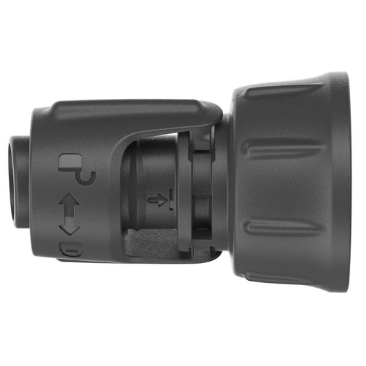Gardena 13mm Thread Micro Irrigation Tap Fitting - Black - Durable Connection – view 2