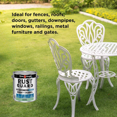 White Knight Rust Guard Epoxy Enamel Paint - 4L - Accent Gloss - UV-Resistant