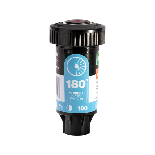 Holman 50mm Longstream Rotating Pop Up Sprinkler - 1/2 Circle - Black/Red - Auzzistore