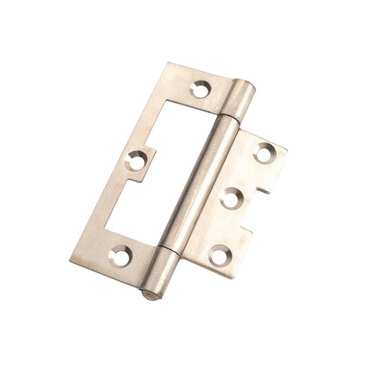 Lane Satin Stainless Steel Non Mortise Hinge - 100 x 65 x 2mm - Loose Pin