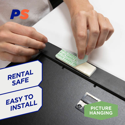Permastik Large Picture Strips 12 Pairs Plastic Easy Hang 5kg Capacity