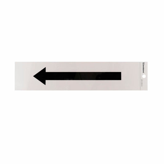 Sandleford Arrow Symbol Silver Self Adhesive Sign 245 x 58mm - Auzzistore