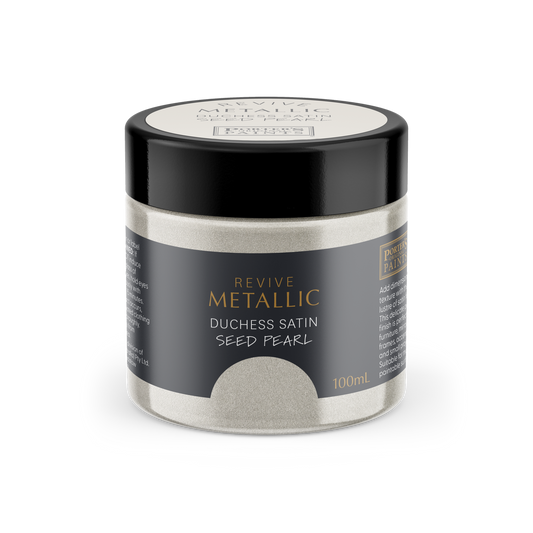 Porter S Paints 100ml Metallic Seed Pearl Furniture Paint - Water-Based - Satin Finish - Auzzistore