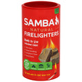 Samba Natural Firelighters - 100 Pack - Wood Wax - Long Lasting
