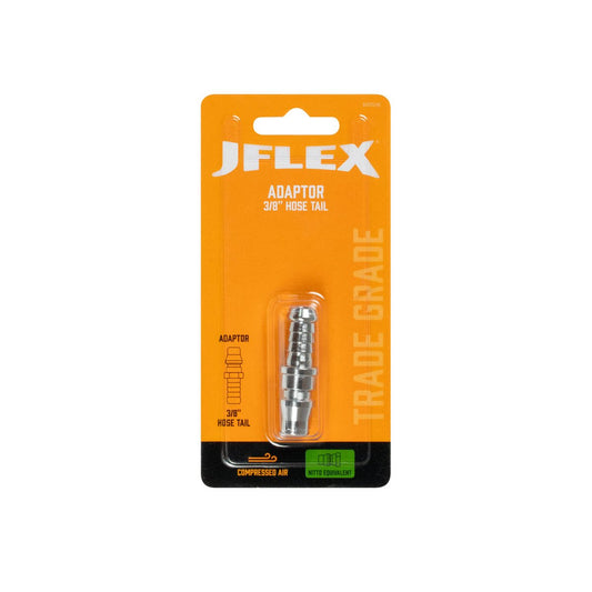 Jflex 3/8" Hose Tail Adaptor - Nitto Equivalent - Solid Steel - Leak-Free Connection – view 2 - Auzzistore