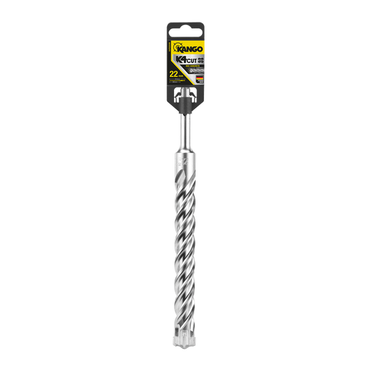 Kango SDS Plus Drill Bit - 22mm x 250mm - Steel - Low Vibration Performance - Auzzistore