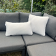 Cushion to Cover 61 x 35cm Oatmeal Outdoor Cushion - 2-in-1 Furniture Cover