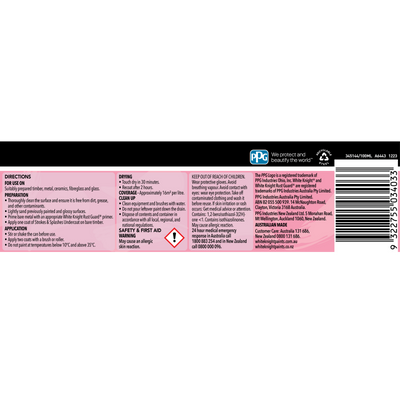 White Knight Pink Gloss Strokes and Splashes Paint 100ml Water Based