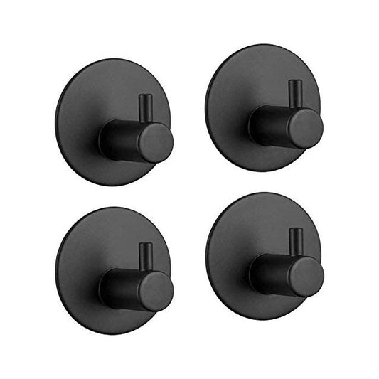 4 Pack Stainless Steel self-Adhesive Wall Hook for Bathroom and Kitchen