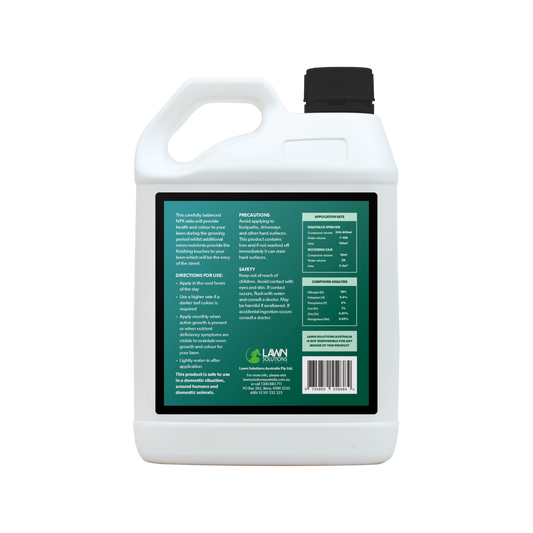 Lawn Solutions Australia Exceed Liquid Fertiliser - 2.5L - Boosts Lawn Health – view 2 - Auzzistore