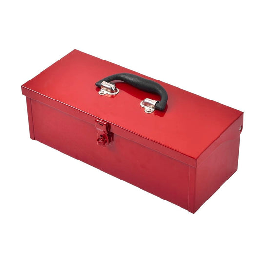 Craftright Tool Box - 385mm - Steel - Lockable - Red - Auzzistore