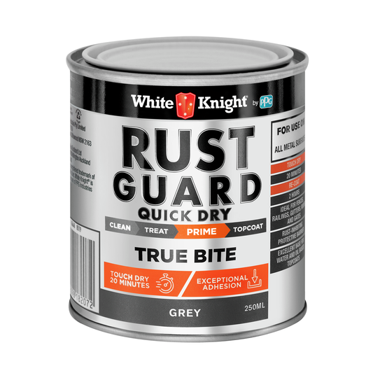 White Knight Rust Guard Grey Primer Paint 0.25L - Quick Dry - Anti-Corrosive - Auzzistore