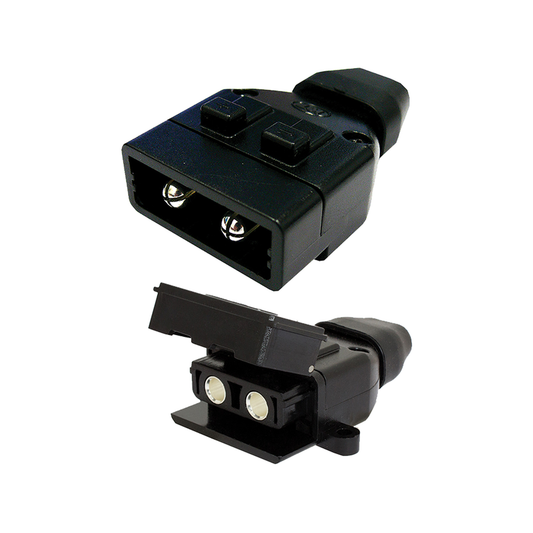 Kt Solar 50A Trailer Plug and Socket KT70027 - 2 Pack - 140mm x 160mm - Black - Auzzistore