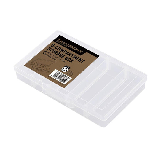 Craftright Storage Box - 115mm x 30mm x 195mm - Polypropylene - Translucent - Auzzistore