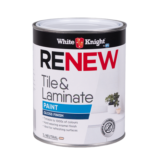 White Knight Renew Tile and Laminate Paint 1L - Neutral Gloss - Auzzistore