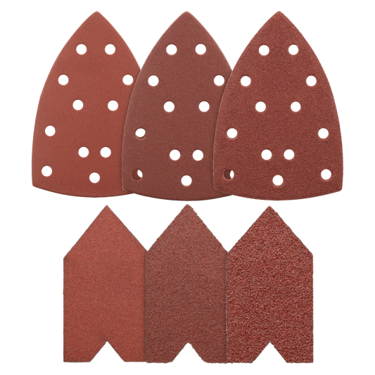 Ryobi Detail Finger Sanding Set - 10 Piece - 100 x 150mm - 80/120/240 Grit - Auzzistore