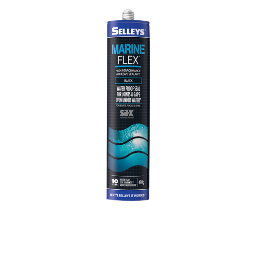 Selleys Marineflex Sealant 410g Black Sil-X Waterproof Seal - Auzzistore