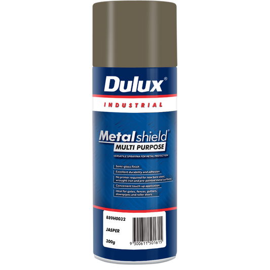 Dulux Metalshield Spray Paint Jasper 300g Semi-Gloss Durable Finish