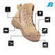 Bata Industrials Women’s Sand Luna Side Zip Safety Boot US 9 - Durable - Comfortable