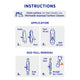 Permastik Large Cosmo Wire Hooks - 4 Pack - Plastic - Removable Adhesive