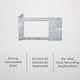 DETA Mounted Stud Bracket - Galvanised Steel - 136mm x 73mm - Strong