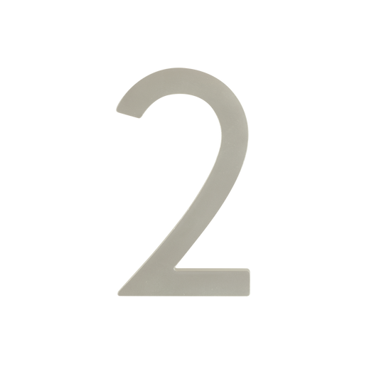 Sandleford Stainless Steel Lorne Numeral 2 - 100mm - Silver - Durable - Auzzistore