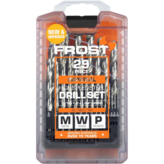 Frost Jobber Drill Set - 29 Piece - HSS - General Purpose - Auzzistore