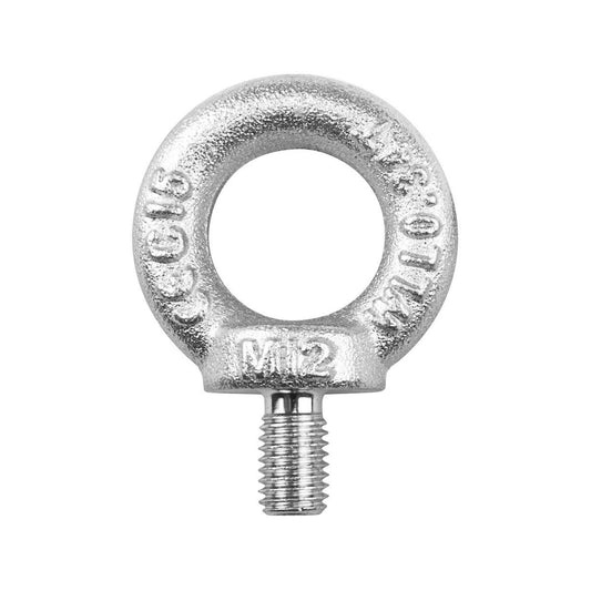 Pinnacle M12 Zinc Plated Eye Bolt 50x73x13mm Heavy Duty Steel - Auzzistore