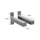 Flexi Storage Shelf Brackets - 190mm Brushed Aluminium - Easy Install