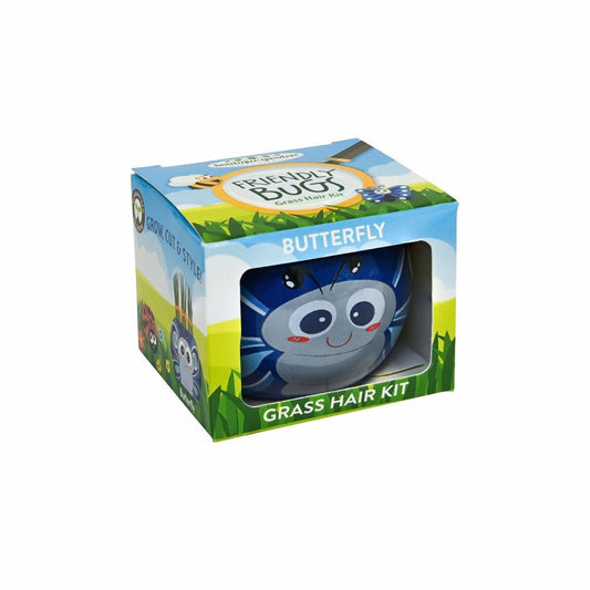 Mr Fothergill Grass Hair Butterfly Grow Kit - 1 Animal Pot - 60mm x 60mm - Auzzistore