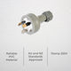 Deta 10A Grey Plug Top - PVC - 3 Core - Flexible - Heavy Duty