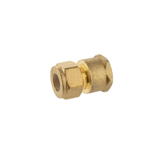 Brasshards Brass Female Compression Union 15c x 15fi - Lead-Free - 48mm x 50mm - Auzzistore