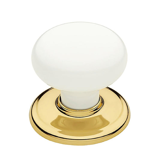 Gainsborough Wardrobe Knobset - 85mm - Bright Goldtone - Dummy Levers