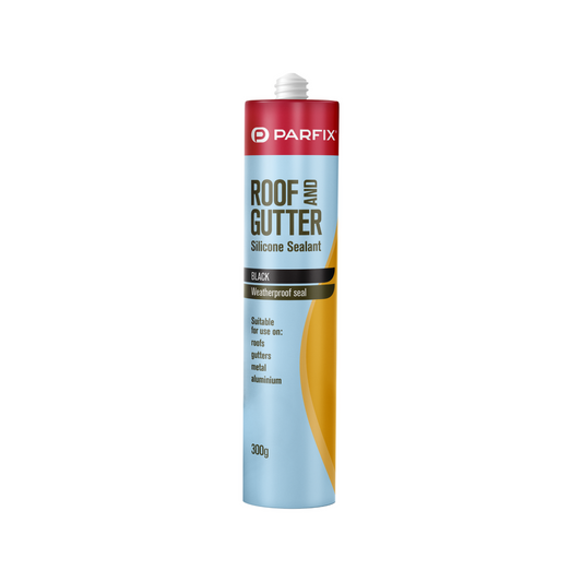 Parfix Roof and Gutter Silicone 300g Black - Flexible - UV Resistant - Non-Corrosive - Auzzistore