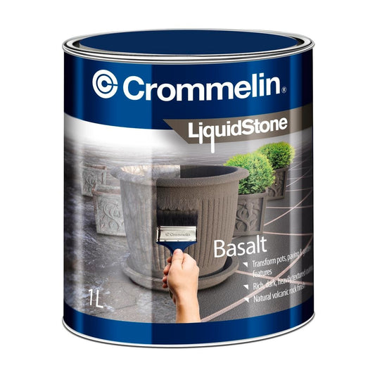 Crommelin 1L LiquidStone Basalt Coating - Waterborne Acrylic - UV Stable