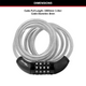 Master Lock Combination Bike Lock - 1.8m x 8mm Braided Steel - Keyless Security