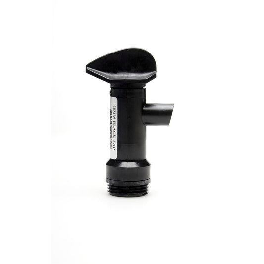 Diggers 20mm Drum Tap - Black Plastic - Suits 20L Drums - Durable - Auzzistore
