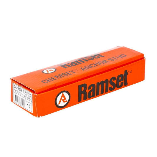 Ramset Chemset Anchor Stud - 12mm x 160mm - Galvanised - 10 Pack - Auzzistore