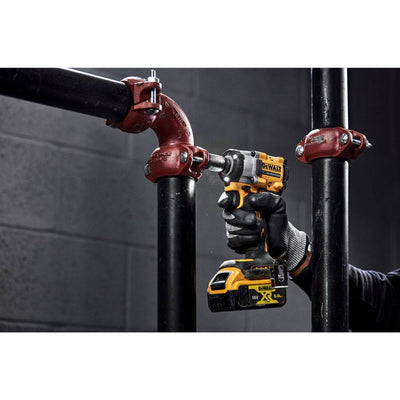 Dewalt 18V XR Cordless Brushless 1/2" Hog Ring Impact Wrench - 610Nm Torque - Compact 125mm