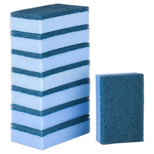 Scotch Brite Non Scratch Scrub Sponges - 8 Pack - Nylon - Heavy Duty Cleaning
