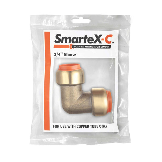 Smartex Copper Elbow Fitting - 20mm - Lead Free Brass - Push-Fit - WaterMark Certified – view 2 - Auzzistore