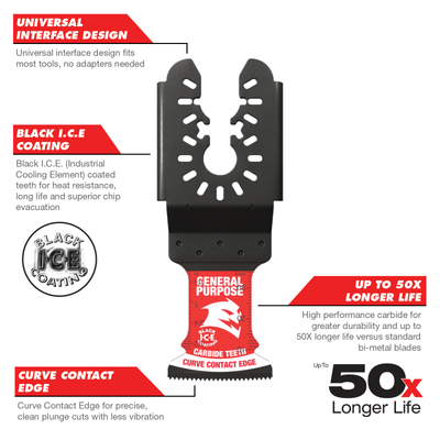 Diablo Carbide Multi Tool Blade 40mm x 32mm - General Purpose - Durable
