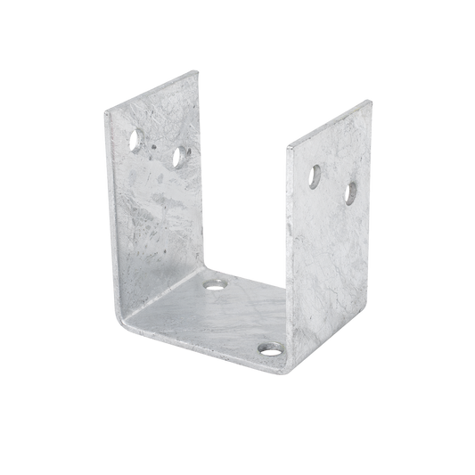 Pryda 90mm M10 Bolt Down Post Anchor - Galvanised Steel - Heavy-Duty – view 2 - Auzzistore
