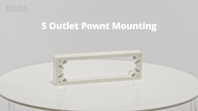 Deta 5 Outlet Mounting Block - 25mm Deep - Polycarbonate - Durable Design