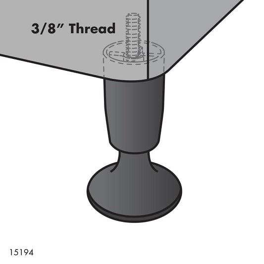 Move It Bed Leg Slide - 9.53mm Nylon - Easy To Install - Raises Bed
