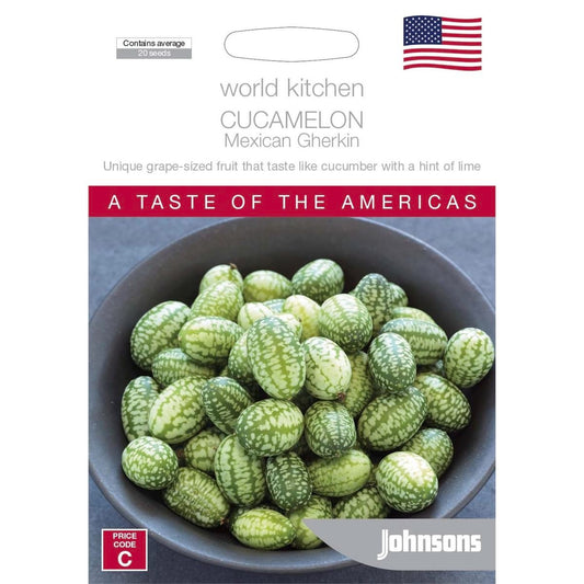 Johnsons Cucamelon Seeds - 95mm - Easy To Grow - Fresh Flavor - Auzzistore