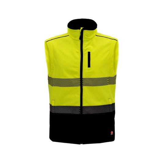 Citeco Small Hi Vis Soft Shell Vest - Yellow - 500mm x 820mm - Warmth & Comfort