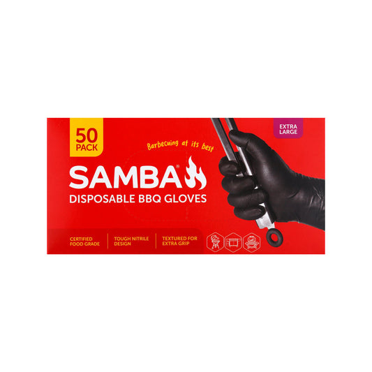 Samba Disposable BBQ Gloves Extra Large 50 Pack - Nitrile - Puncture Resistant – view 2 - Auzzistore